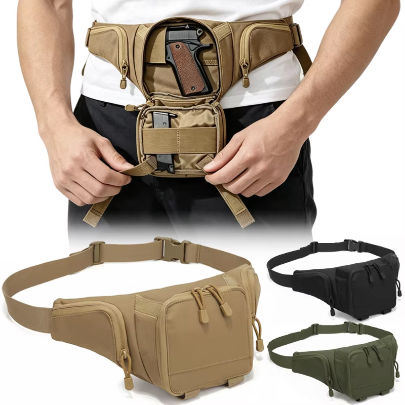 Edc Carry Fanny Pack - Concealed Carry Waist Fanny Pack and